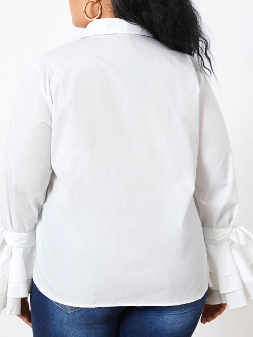 Isabella Buttoned Solid Casual Tunic Top - Fashion Pov