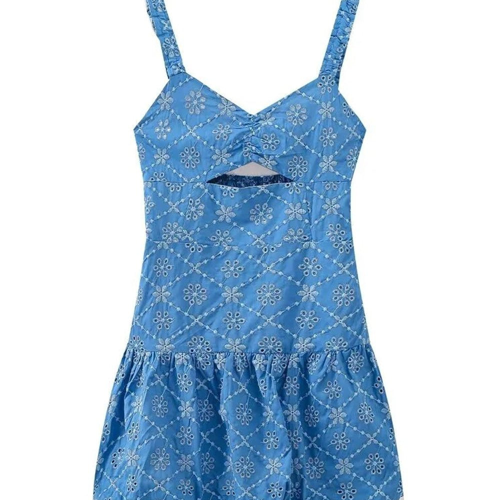 Jennifer Hollow Slim Fit Mini Dress - Fashion Pov