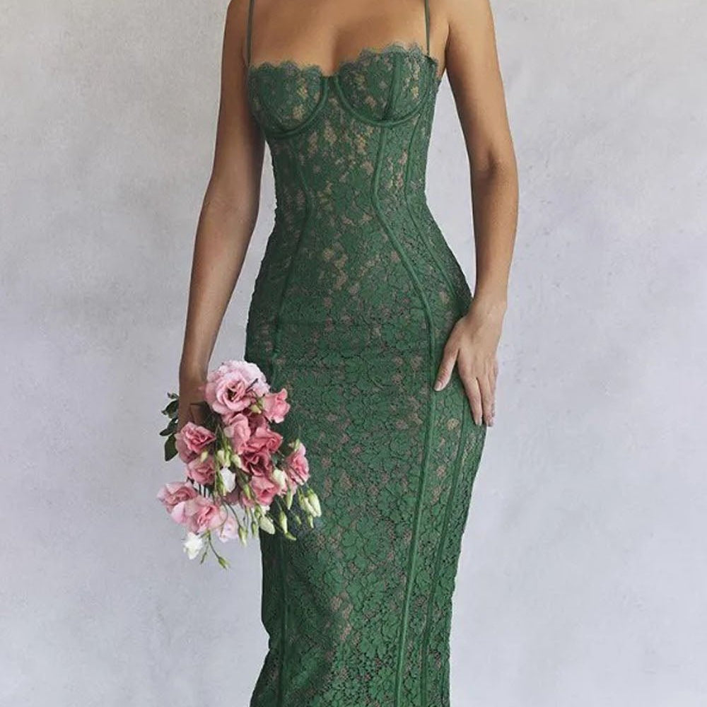 Josie Backless Slit Midi Dress - Fashion Pov