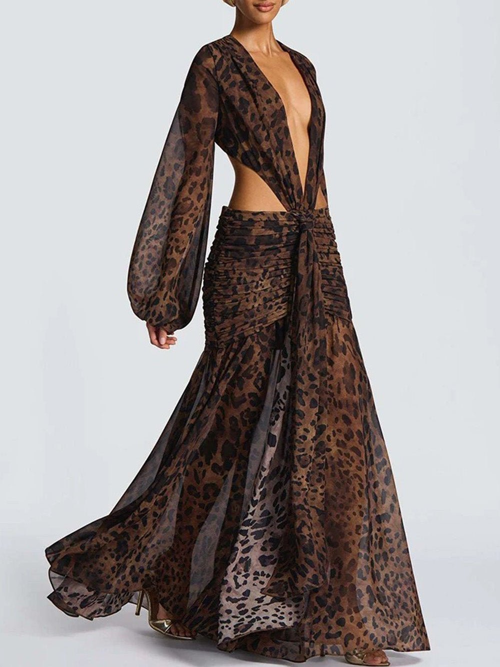 Juliana Deep - V Cutout Maxi Dress - Fashion Pov