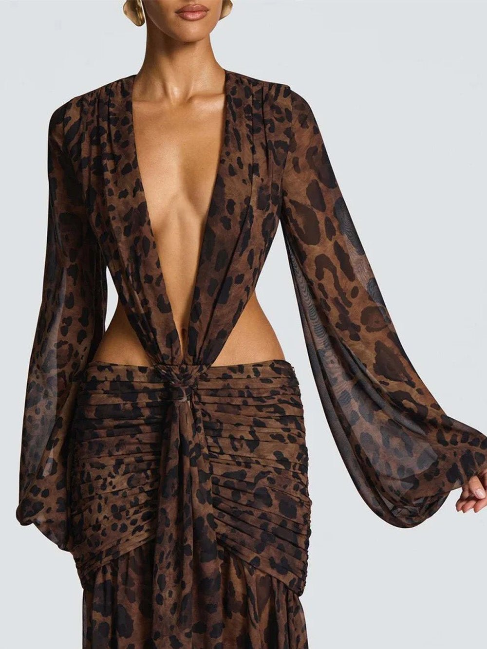 Juliana Deep - V Cutout Maxi Dress - Fashion Pov