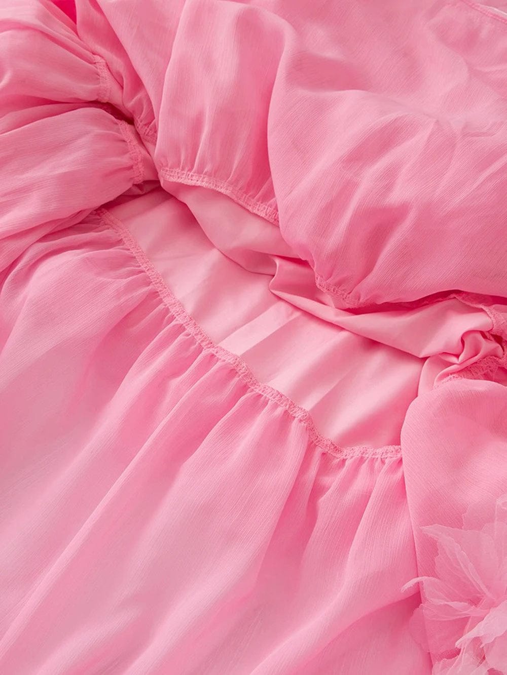 Katie Sleeveless Elastic Ruffle Maxi Dress - Fashion Pov