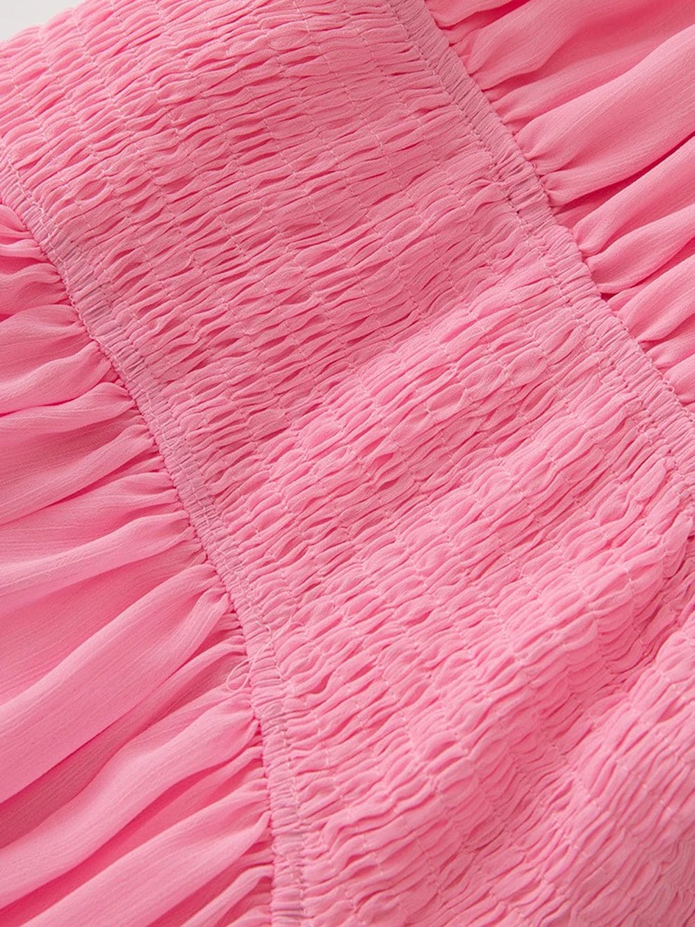 Katie Sleeveless Elastic Ruffle Maxi Dress - Fashion Pov