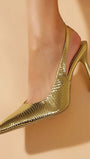 Khloe Mules Stiletto High Heel Shoe - Fashion Pov
