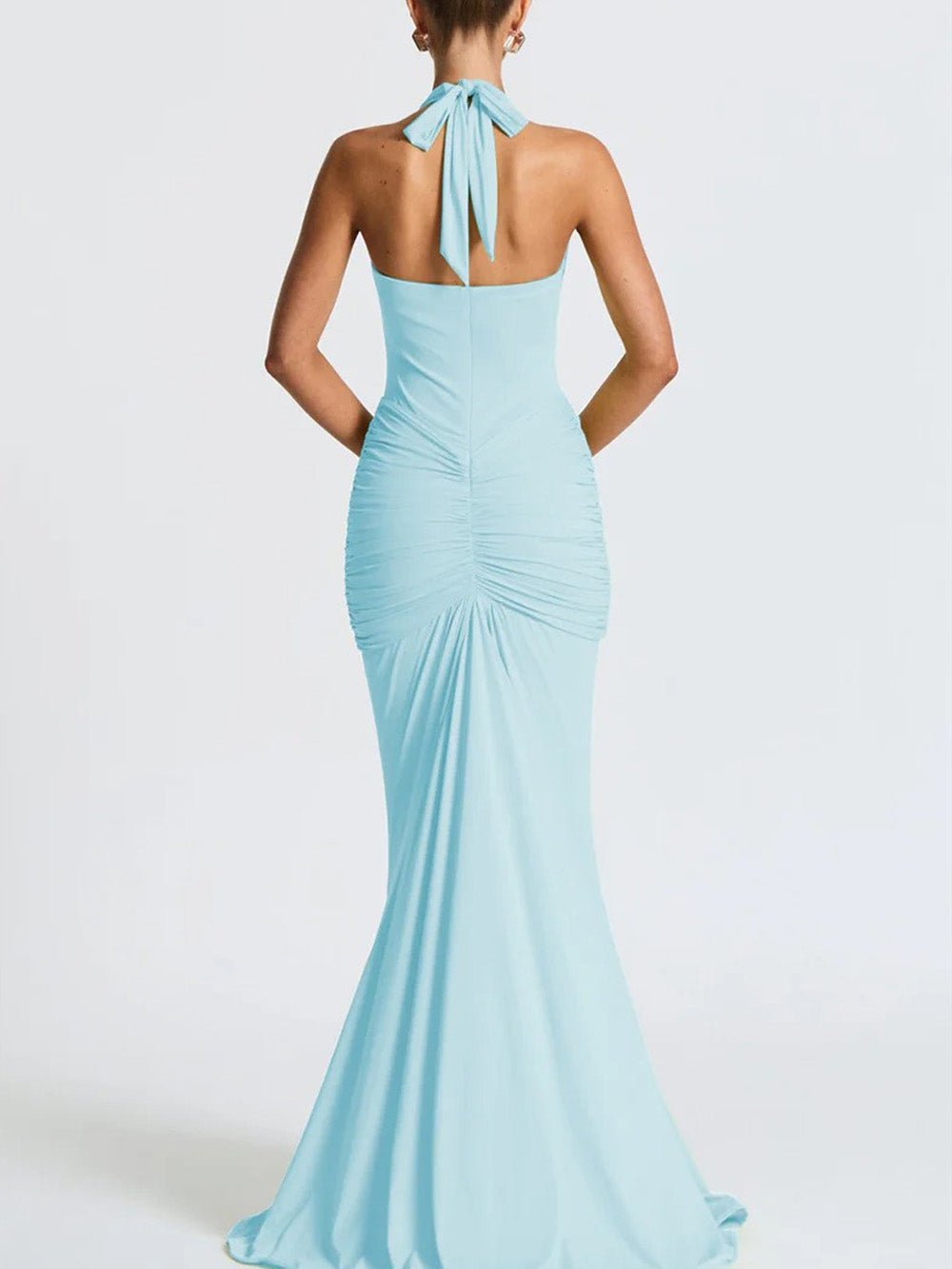 Liana Deep - V Halter Maxi Dress - Fashion Pov