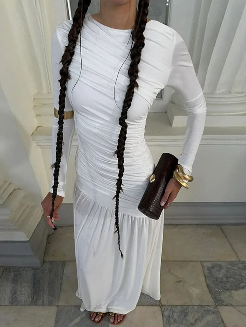 Lilith Long Sleeve Maxi Dress - Fashion Pov