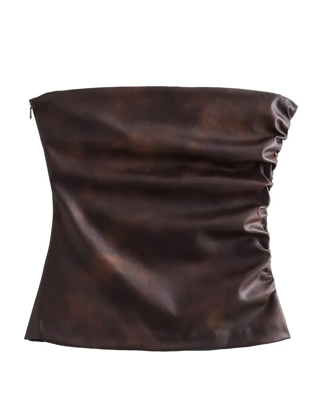 Lillian Leather Short Top - Fashion Pov