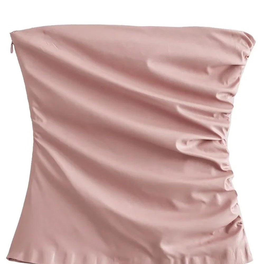 Lillian Leather Short Top - Fashion Pov