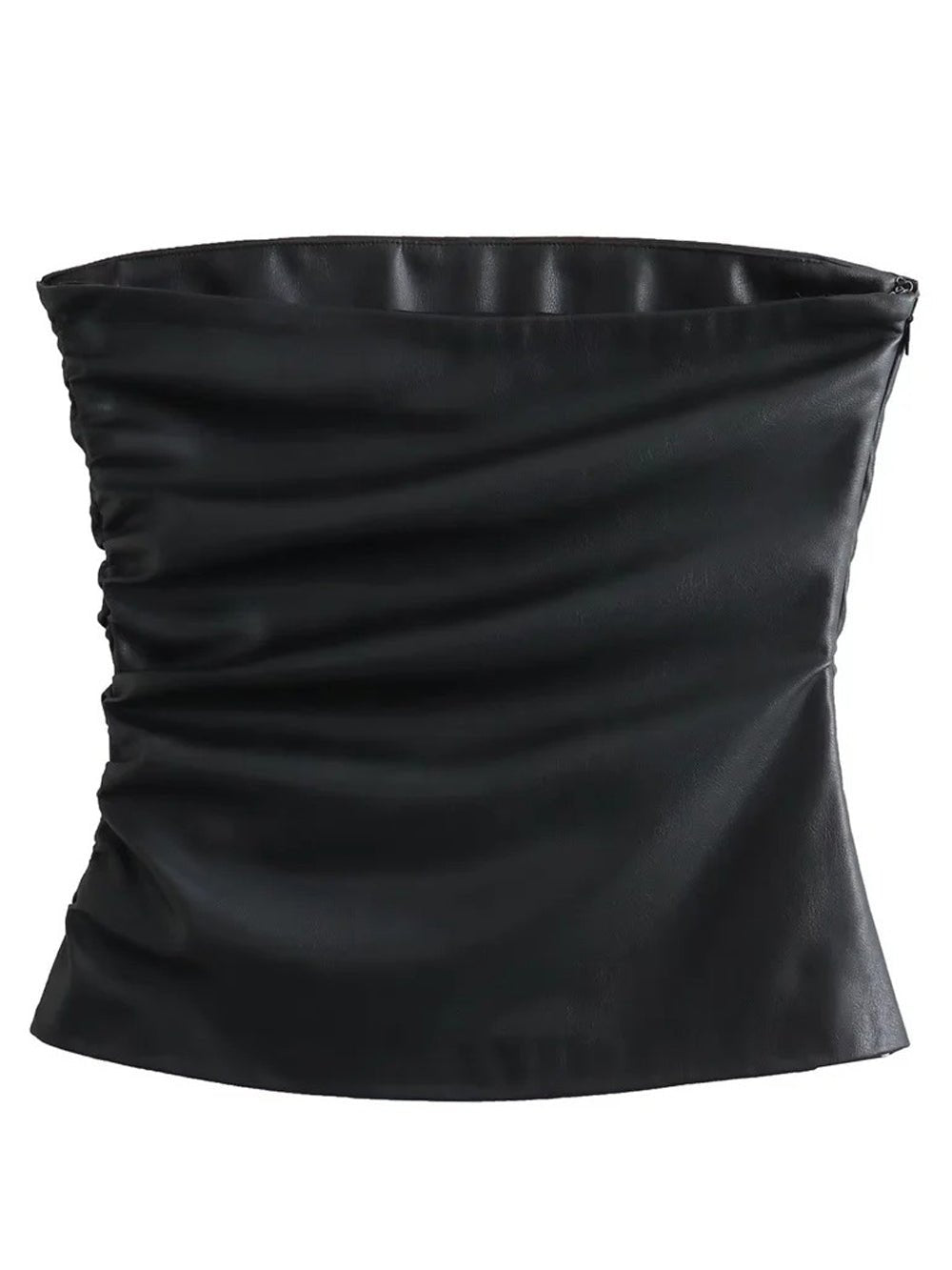 Lillian Leather Short Top - Fashion Pov