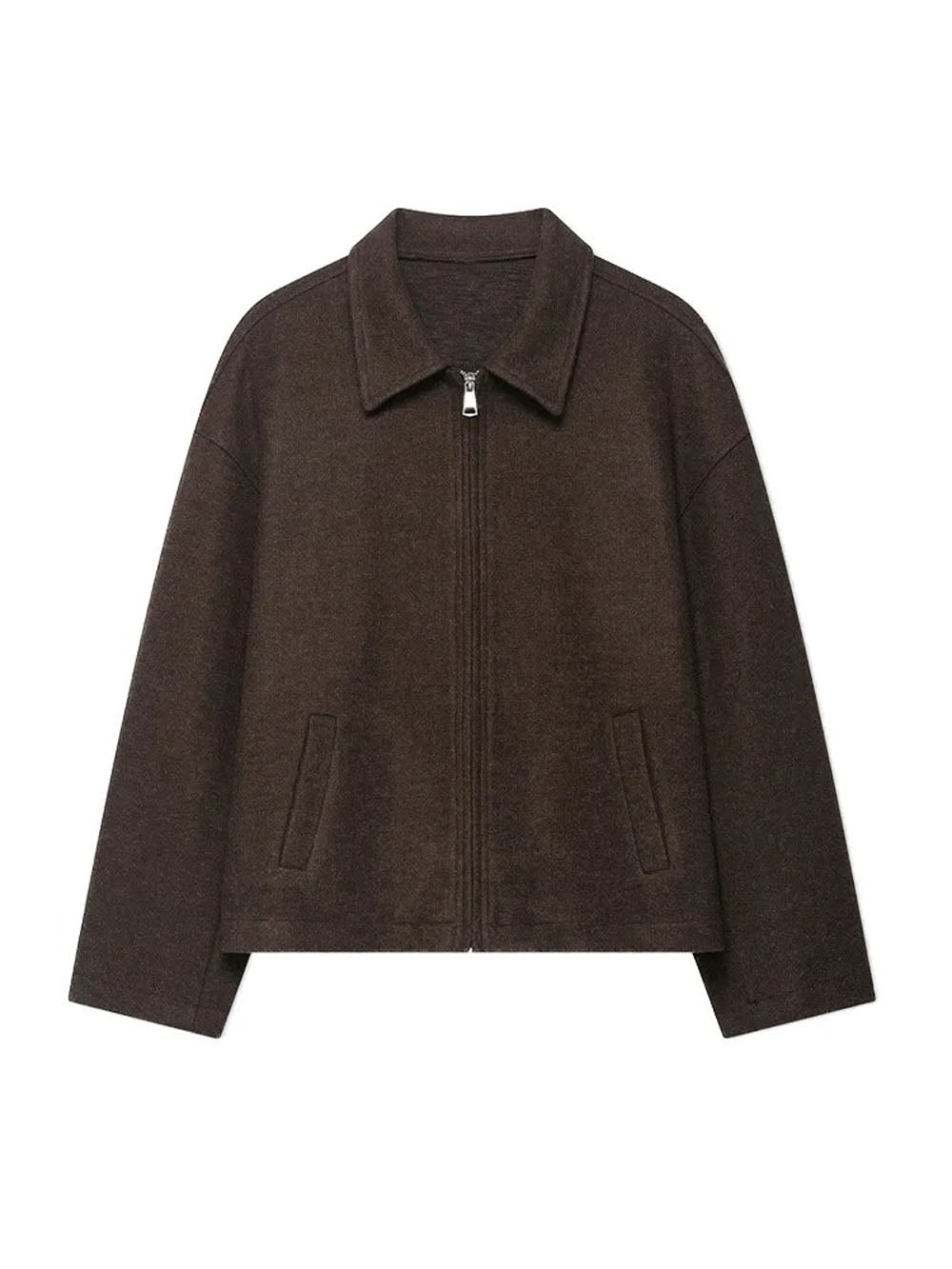 Lucia Zip Front Wool - Feel Jacket - Fashion Pov