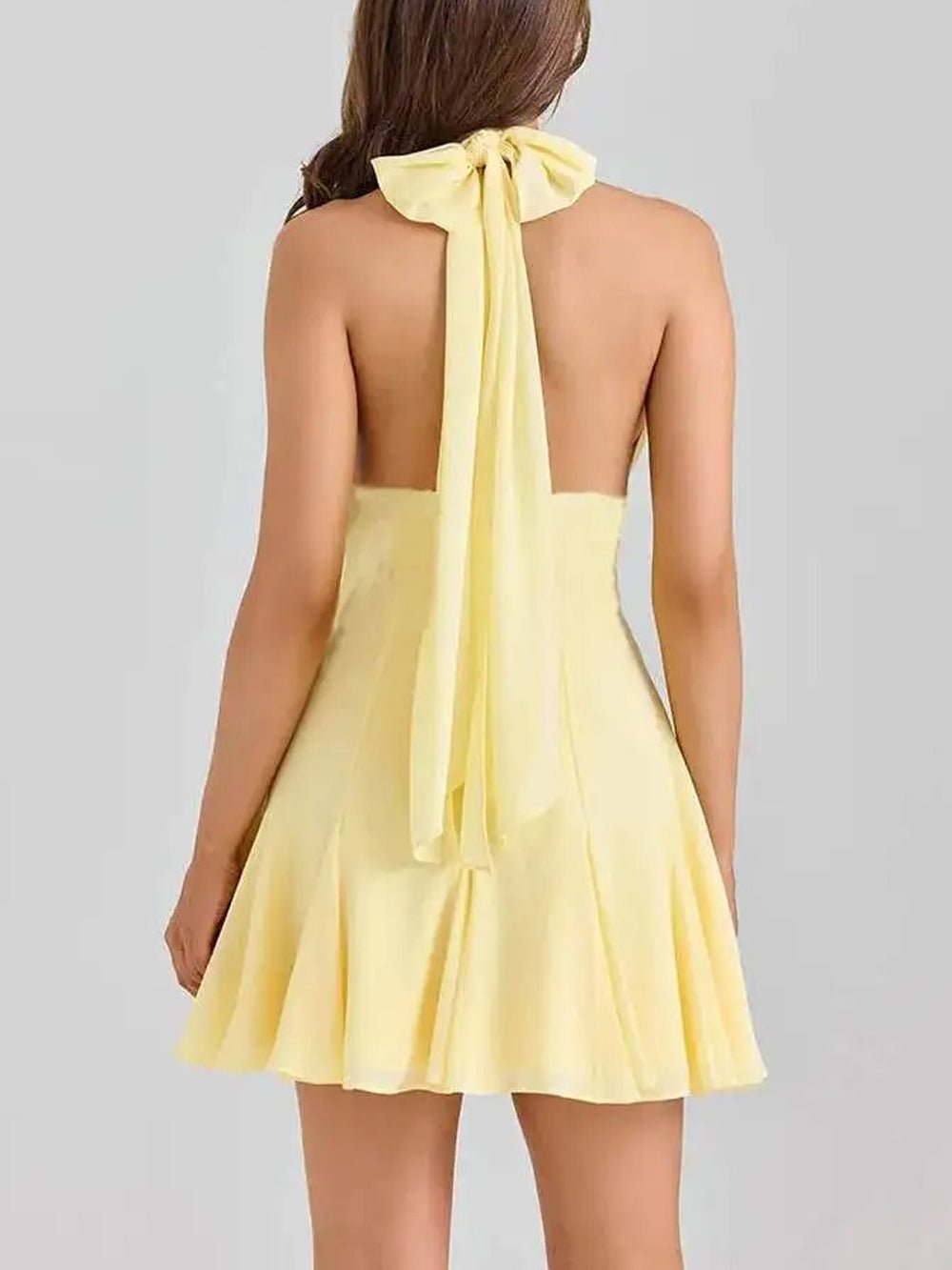 Lydia Halter Flared Mini Dress - Fashion Pov