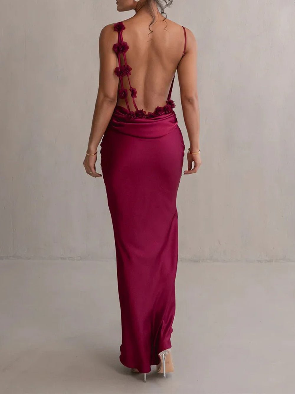 Madeleine Backless Bodycon Maxi Dress - Fashion Pov