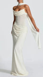 Malena Strapless Draped Maxi Gown - Fashion Pov