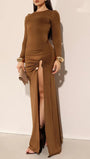Malia Long Sleeve Maxi Dress - Fashion Pov