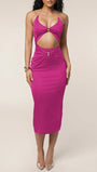 Marina Cutout Halter Maxi Dress - Fashion Pov