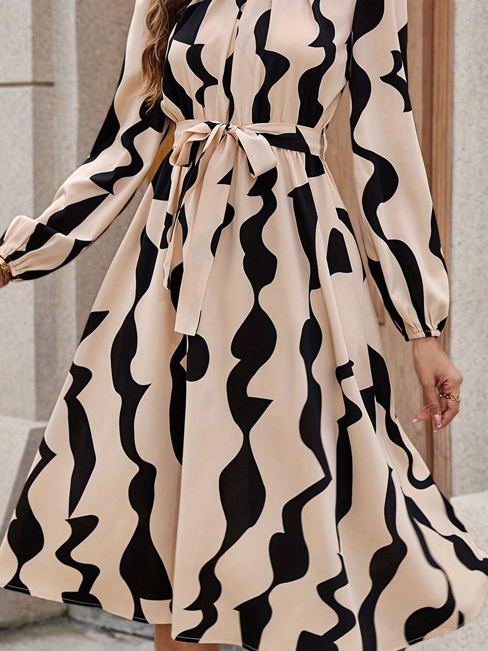 Mary Long Sleeve Midi Dress - Fashion Pov