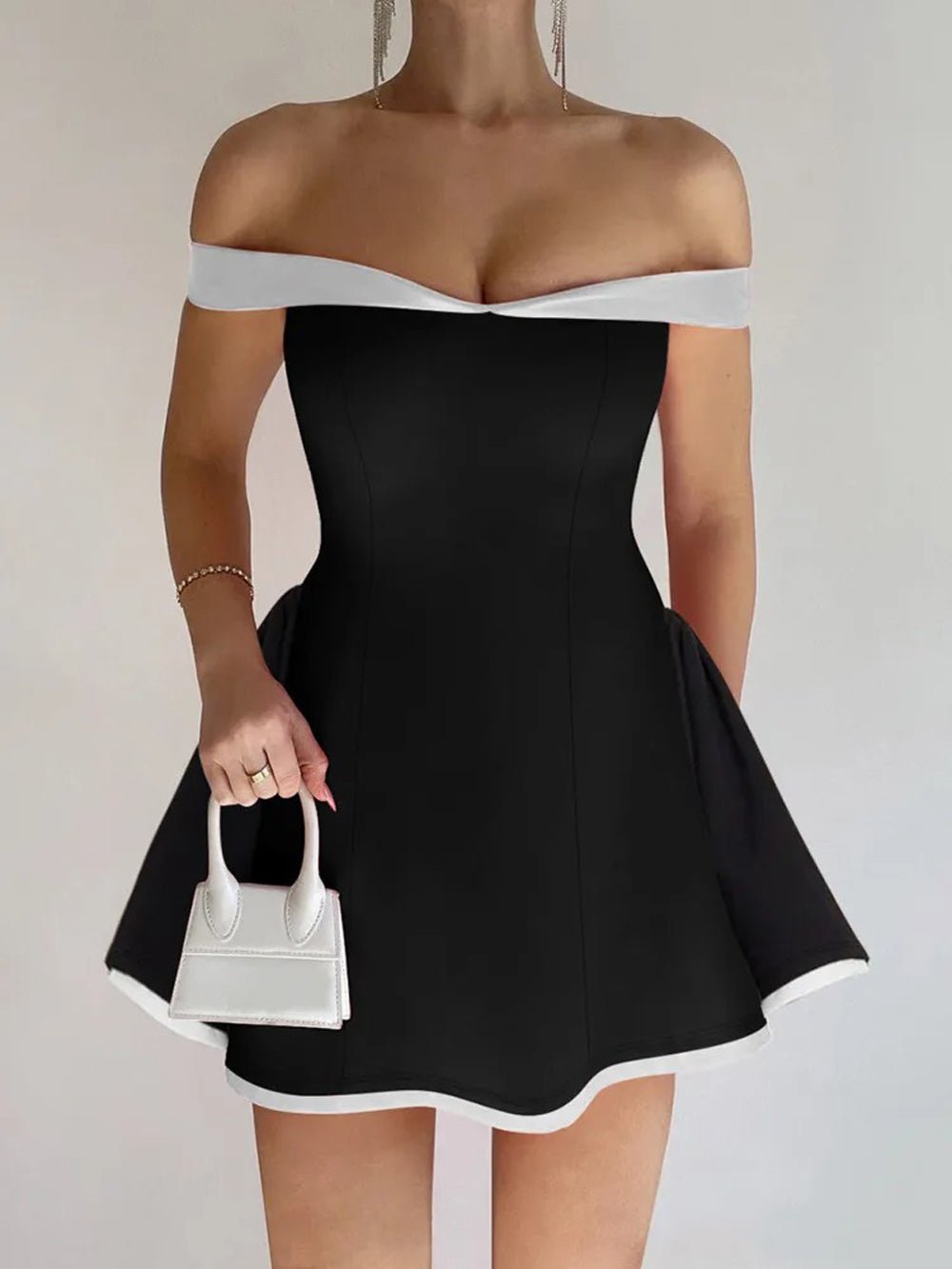 Mia Off Shoulders Mini Dress - Fashion Pov