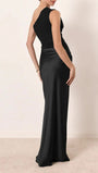 Mirabelle Satin One - Shoulder Gown - Fashion Pov