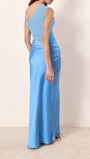 Mirabelle Satin One - Shoulder Gown - Fashion Pov