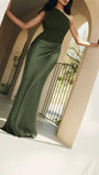 Mirabelle Satin One - Shoulder Gown - Fashion Pov
