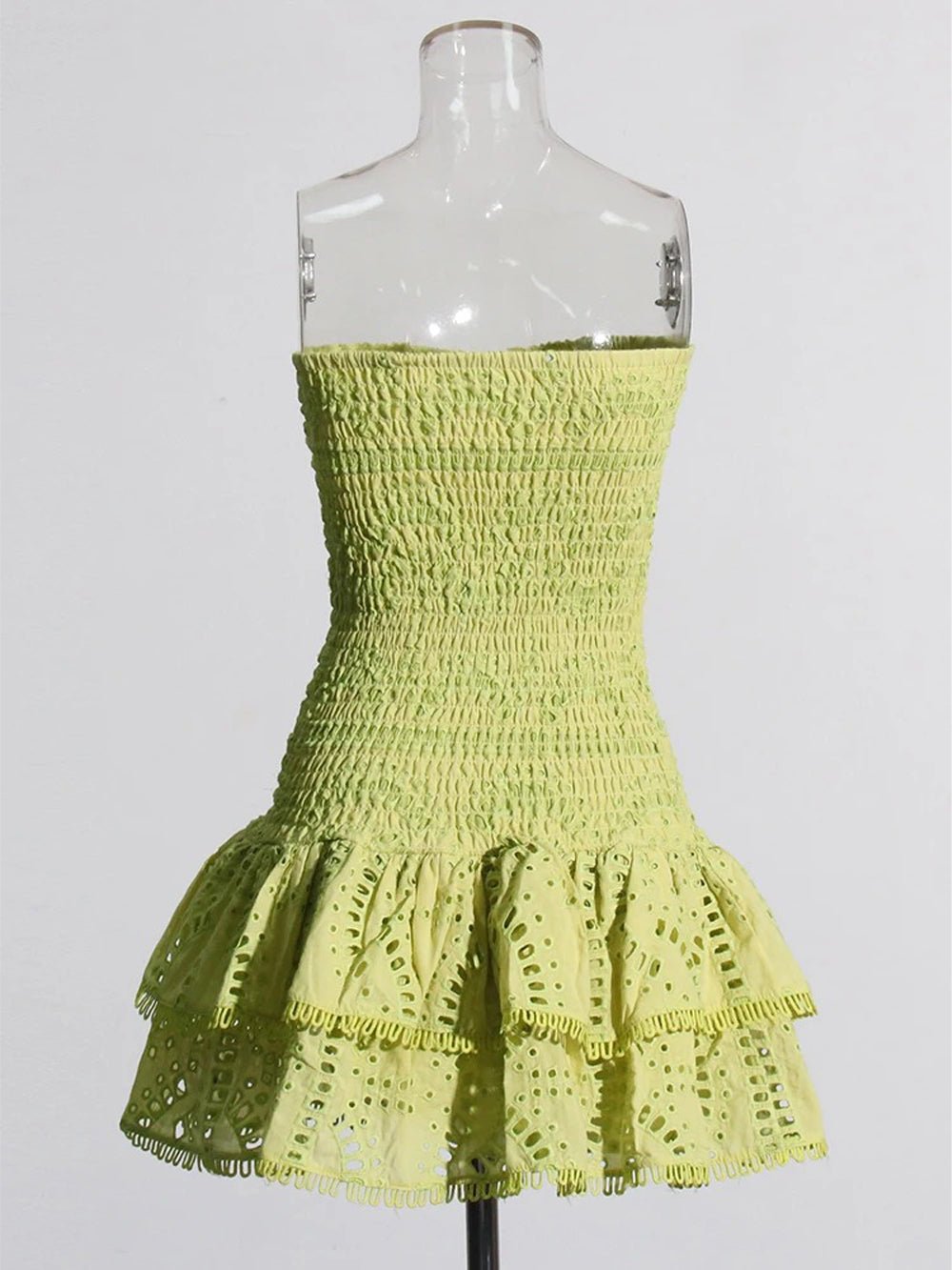 Molly Hollow Out Strapless Mini Dress - Fashion Pov