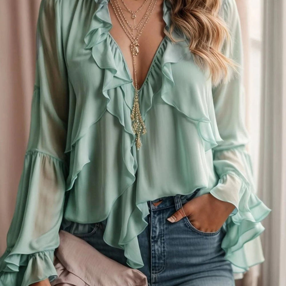 Mya Long Sleeve Top & Pant Set - Fashion Pov