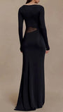 Noemi Mesh Cutout Split Maxi Dress - Fashion Pov