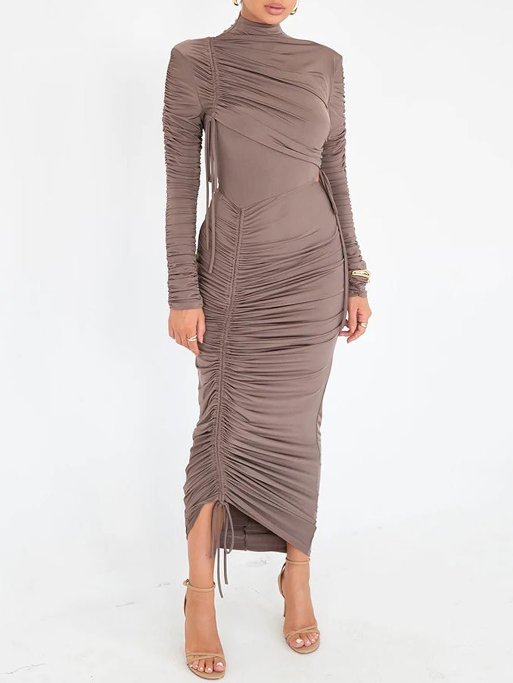 Oakley Long Sleeve Maxi Dress - Fashion Pov