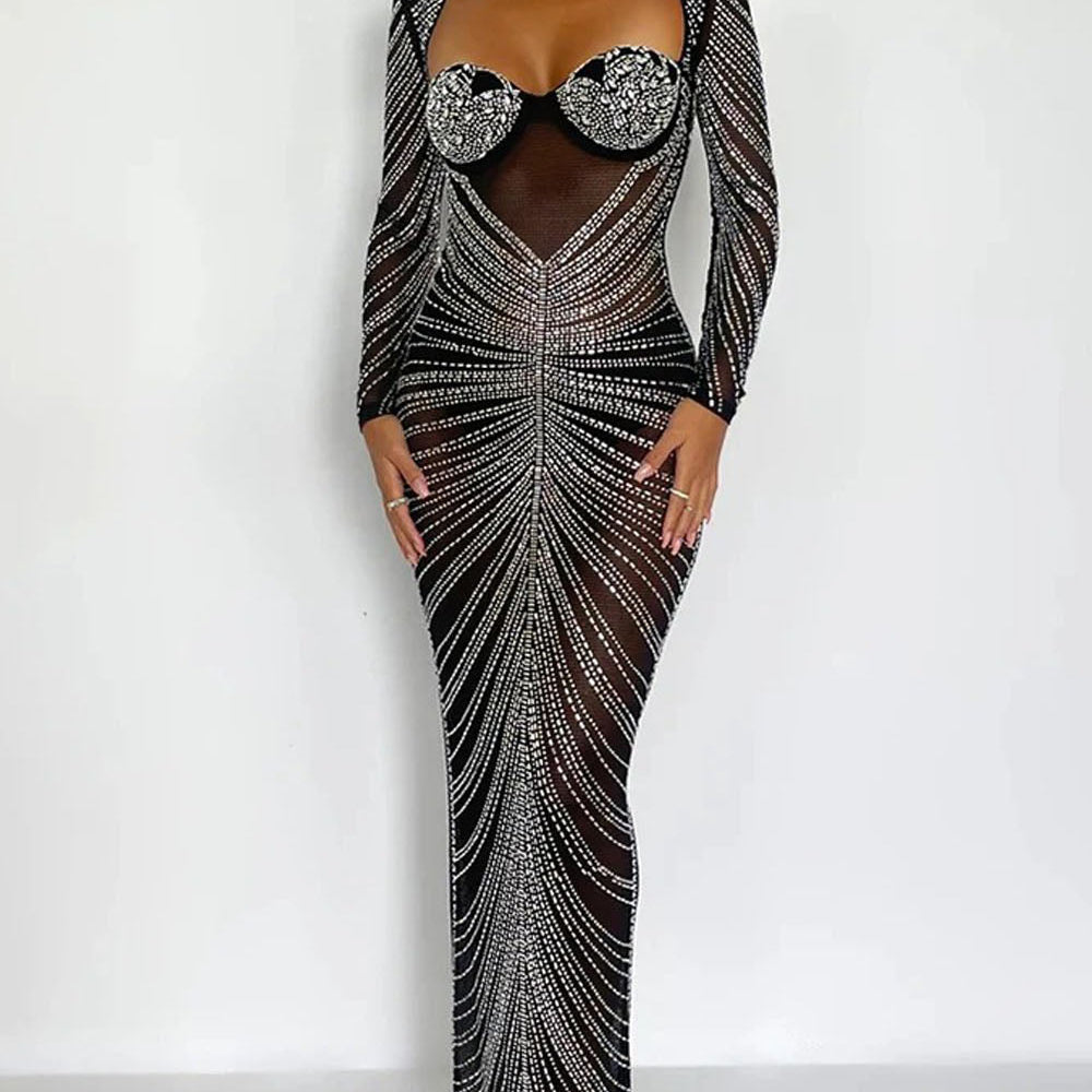 Olive Bodycon Maxi Dress - Fashion Pov