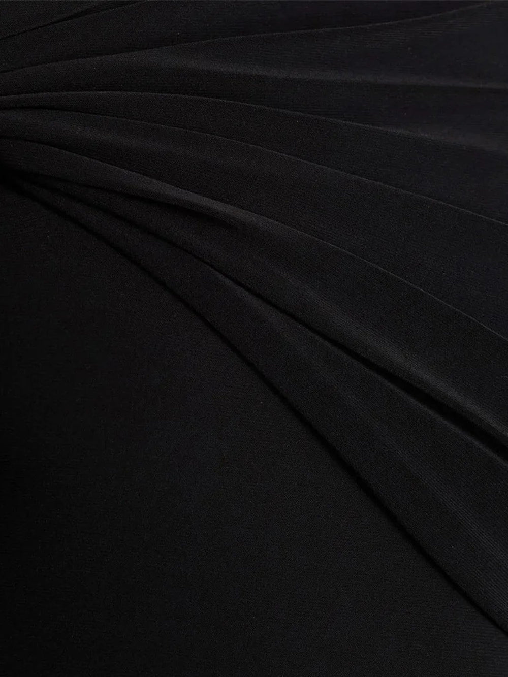 Olivia Asymmetric Ruched Midi Dress - Fashion Pov