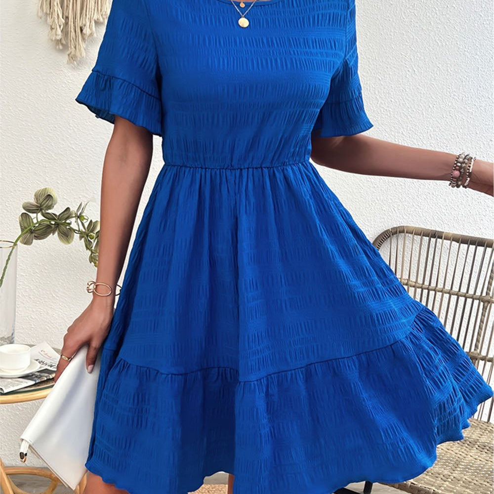 Parker Ruffle Hem Tiered Mini Dress - Fashion Pov