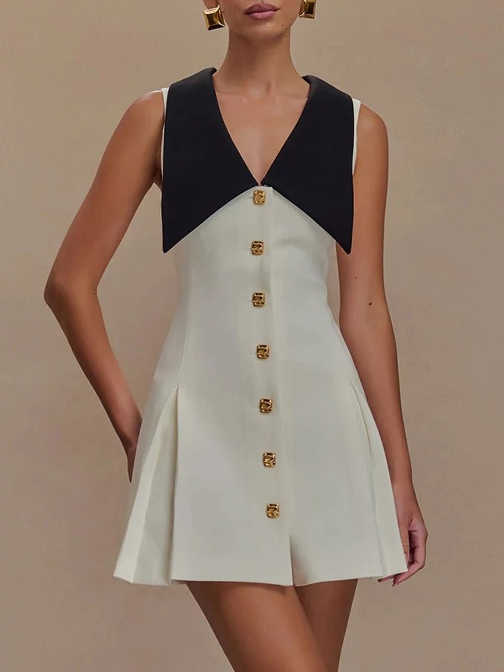 Rachel Sleeveless Mini Dress - Fashion Pov