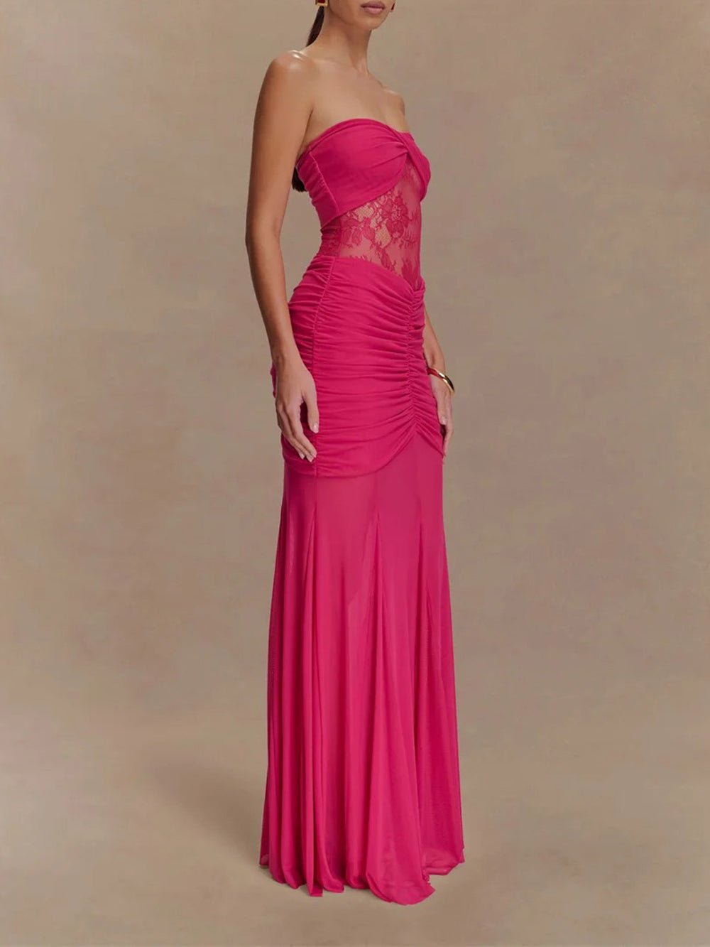 Rebecca Backless Off Shoulder Maxi Dress - Fashion Pov