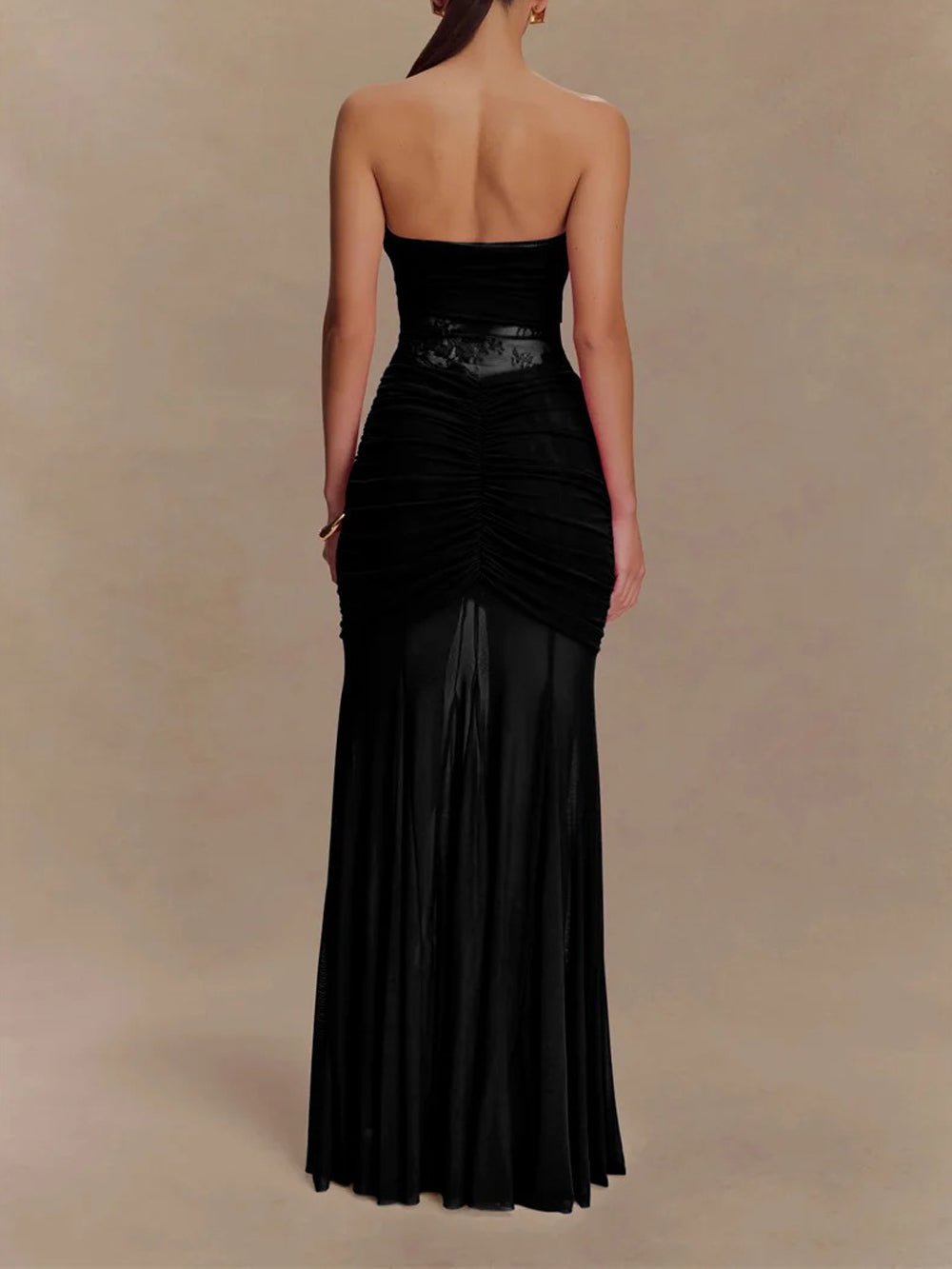 Rebecca Backless Off Shoulder Maxi Dress - Fashion Pov