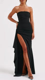 River Off Shoulder Strapless Backless Maxi Dress - Fashion Pov