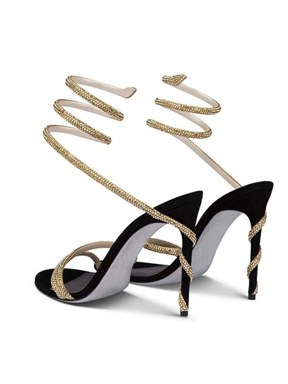 Rosalie Crystal Rhinestone Heel Shoe - Fashion Pov