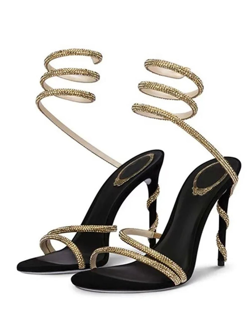 Rosalie Crystal Rhinestone Heel Shoe - Fashion Pov