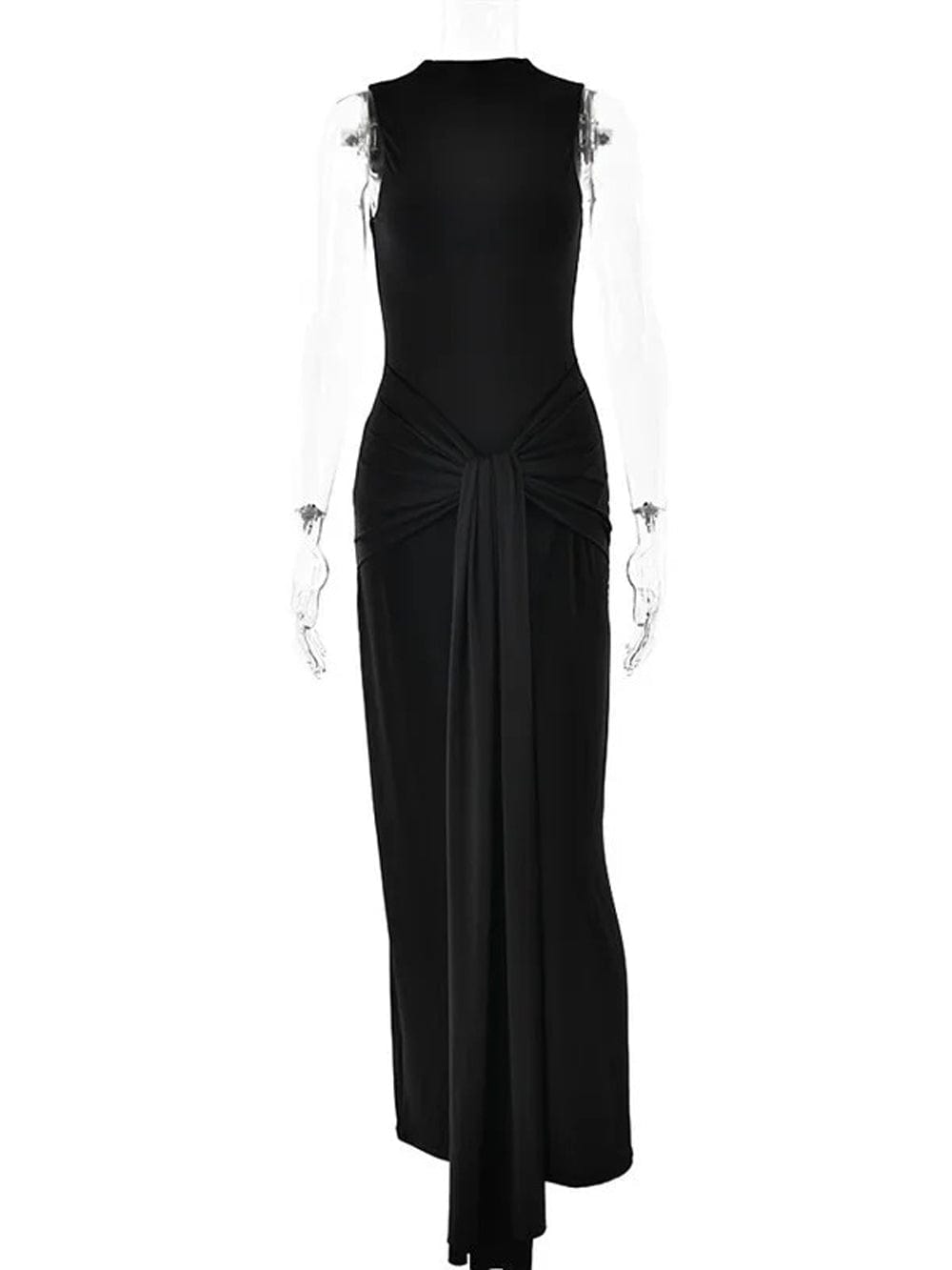 Ruched Bodycon Ruched Maxi Dress - Fashion Pov