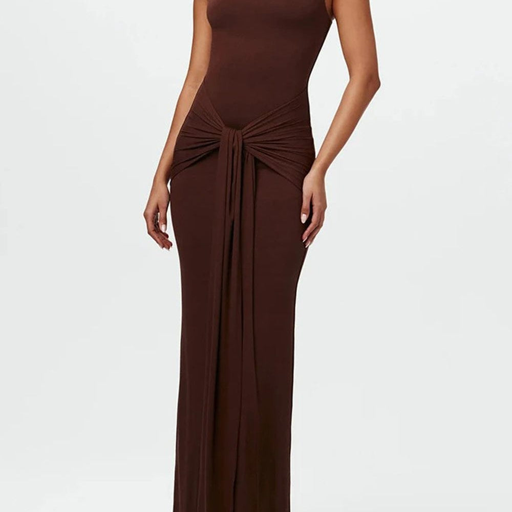 Ruched Bodycon Ruched Maxi Dress - Fashion Pov