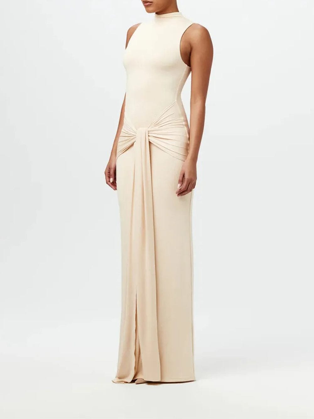 Ruched Bodycon Ruched Maxi Dress - Fashion Pov