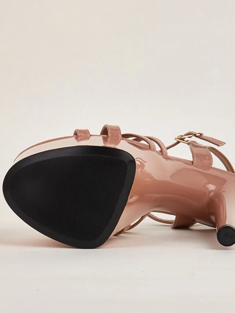 Sara Buckle Strap Pump Shoe - Fashion Pov