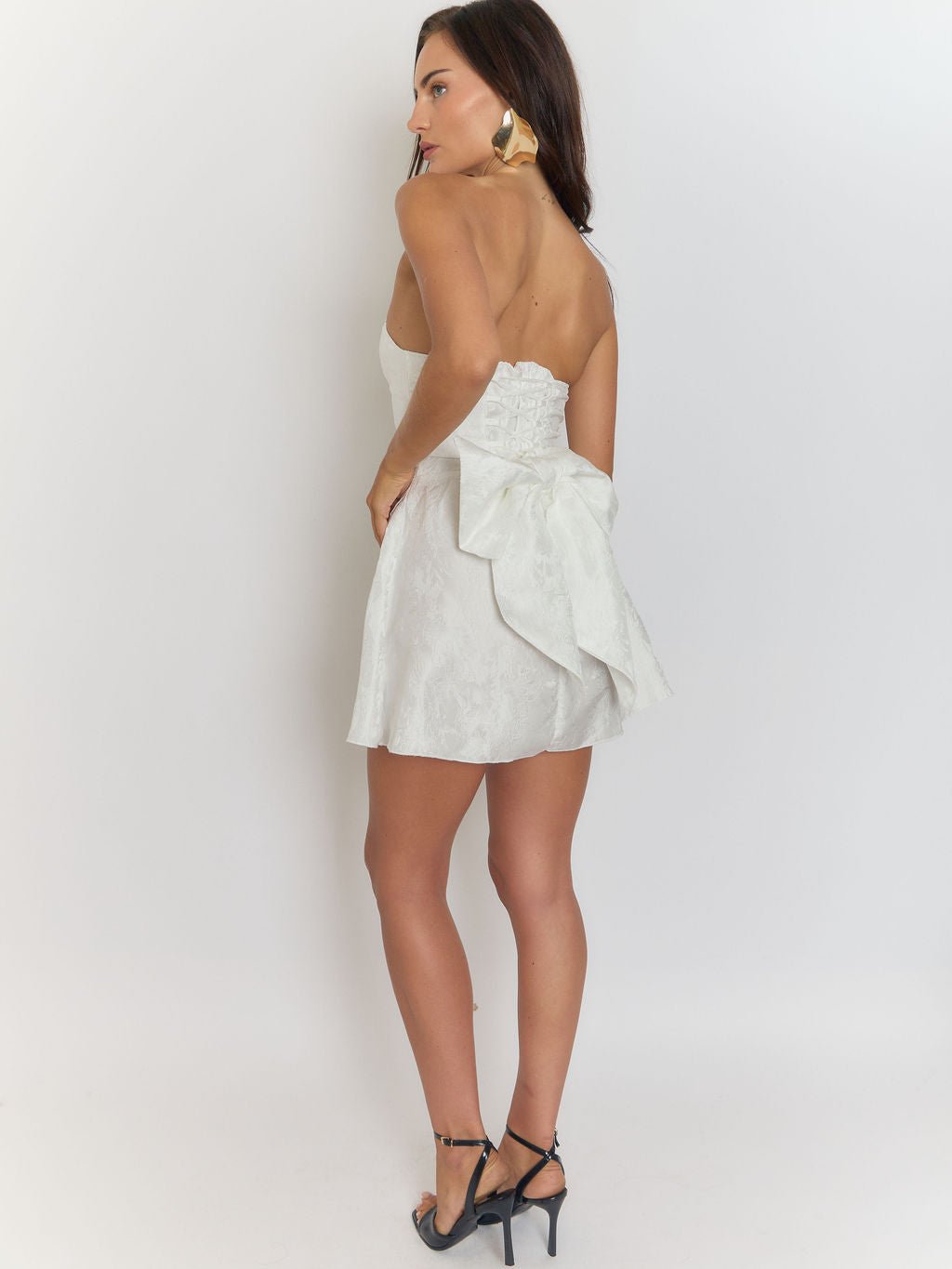 Seraphina Bow Backless Mini Dress - Fashion Pov