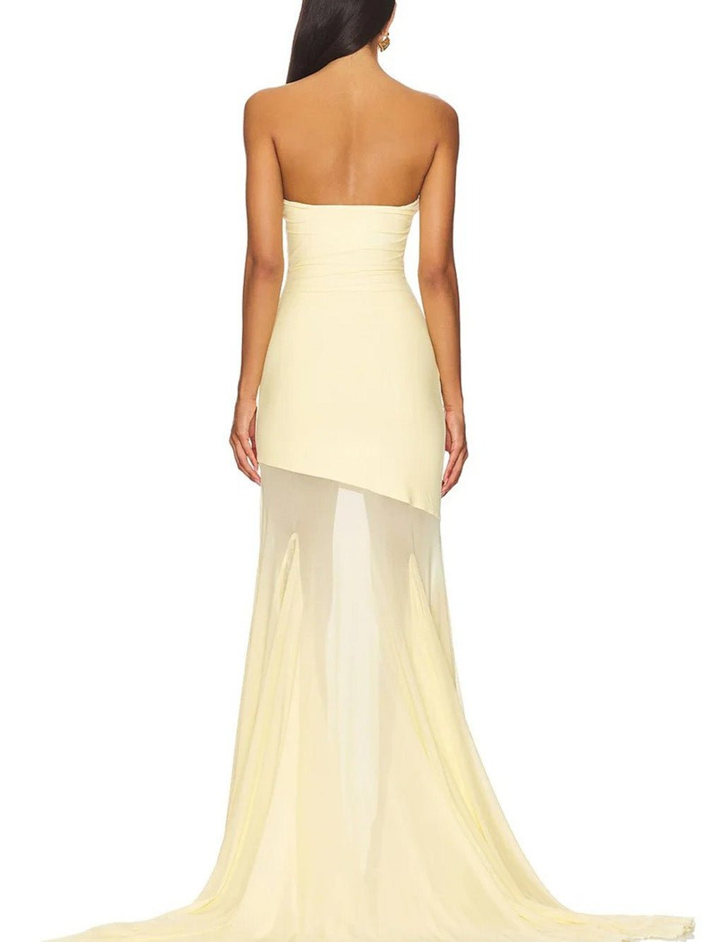 Seraphine Strapless Mesh Maxi Dress - Fashion Pov