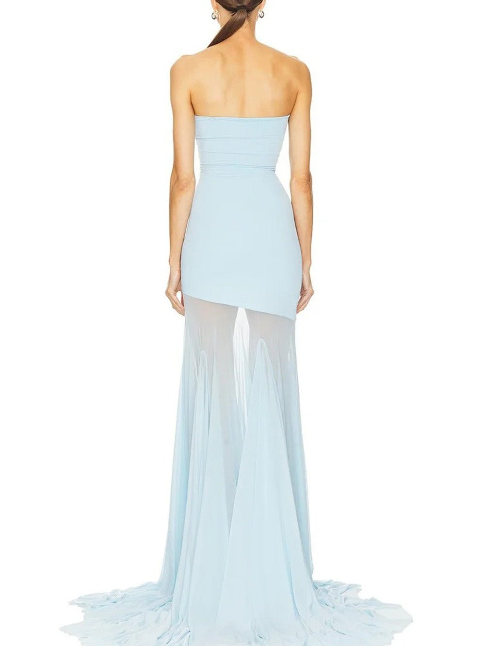 Seraphine Strapless Mesh Maxi Dress - Fashion Pov