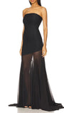 Seraphine Strapless Mesh Maxi Dress - Fashion Pov