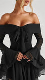 Sienna Off - Shoulder Flare Mini Dress - Fashion Pov