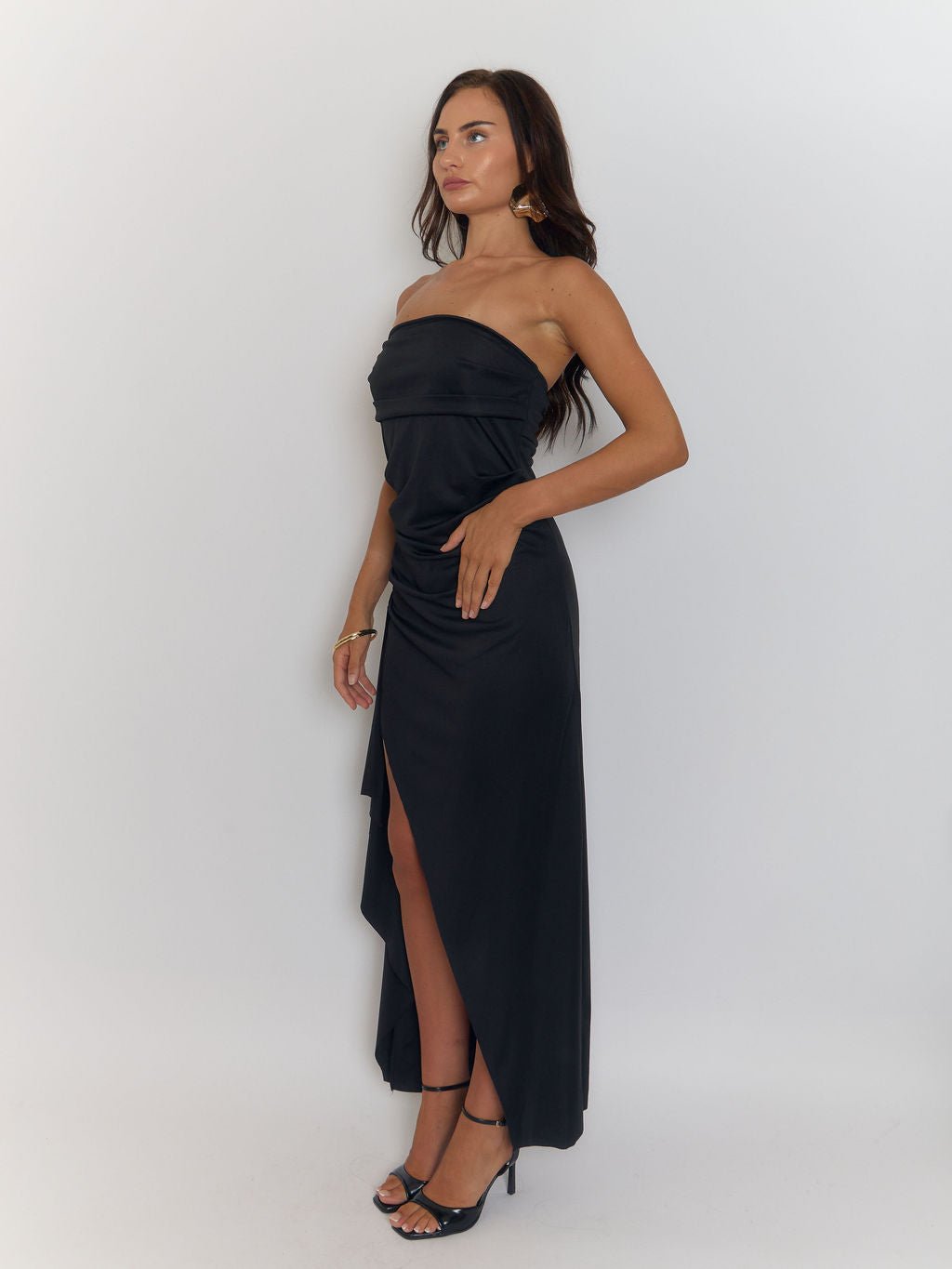 Sienna Strapless Backless Maxi Dress - Fashion Pov