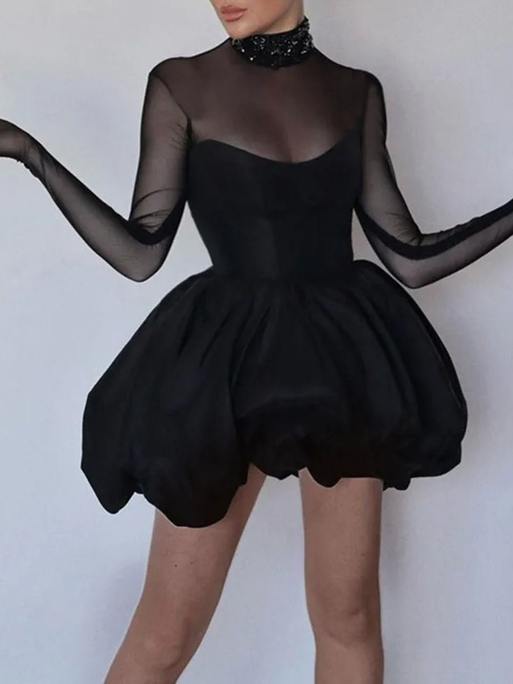 Sloane Long Sleeve Mini Dress - Fashion Pov