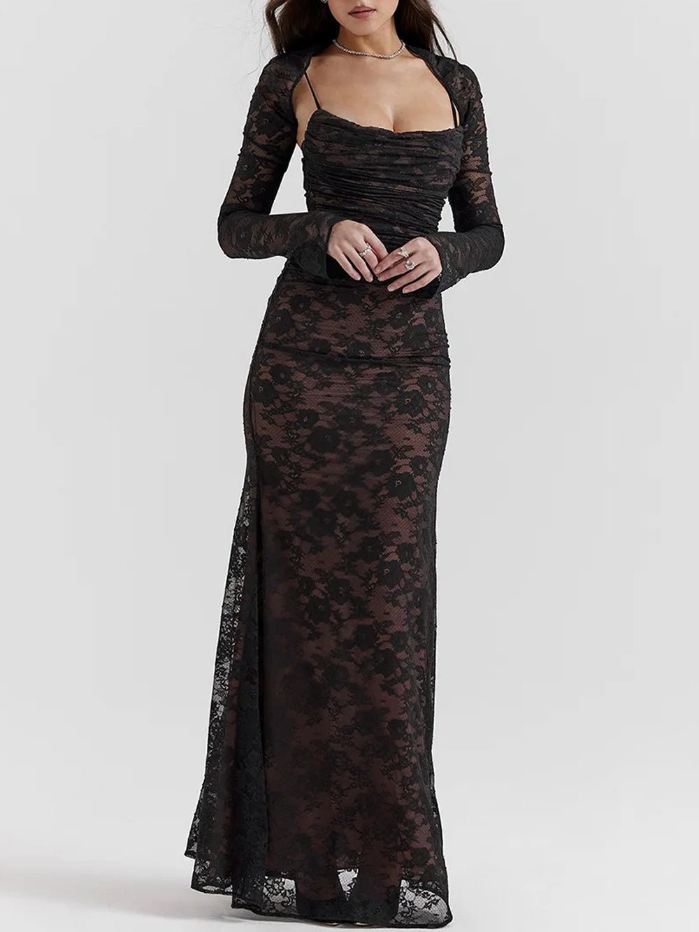 Thea Long Sleeve Maxi Dress - Fashion Pov