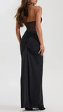 Valencia Halter Ruched Maxi Dress - Fashion Pov